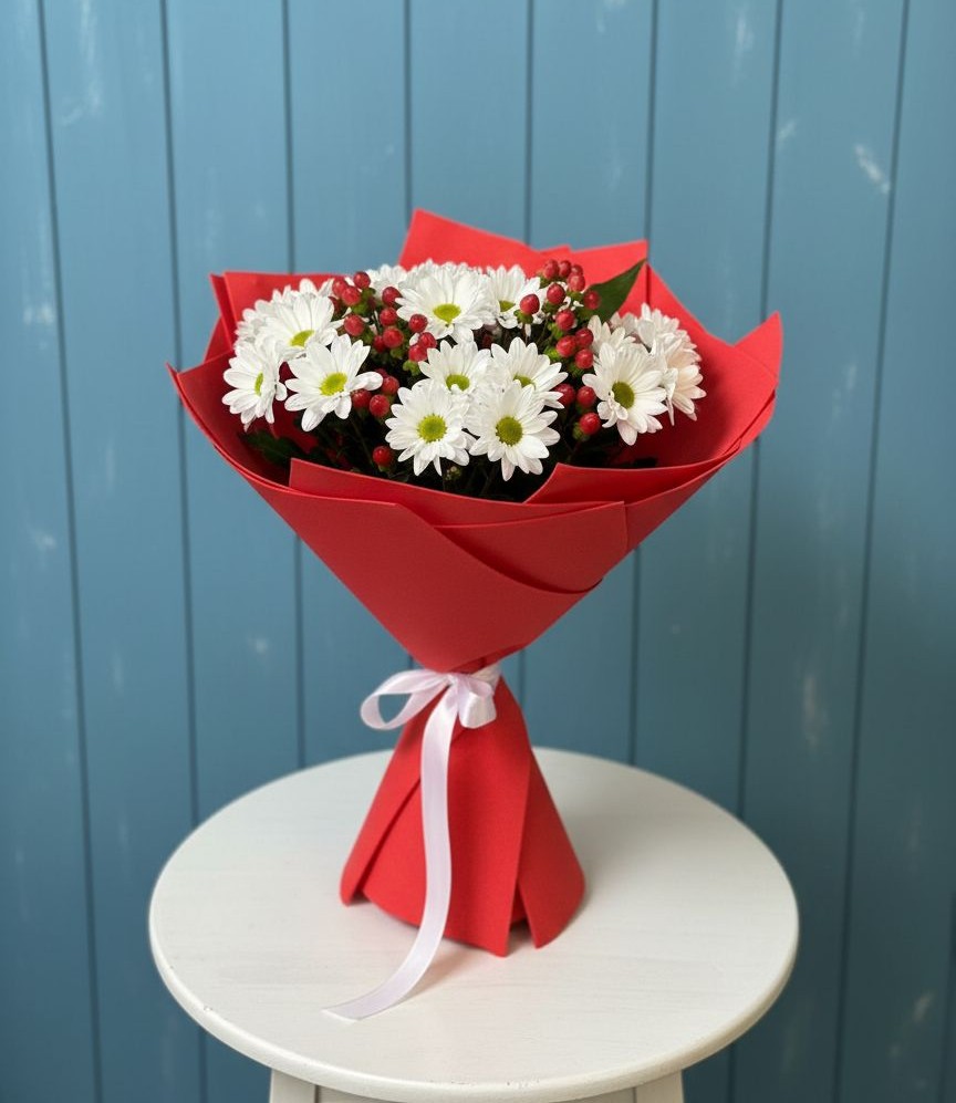 Букет цветов из: Хризантемы в Клишино