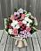 Букет цветов из: Альстромерии, Гвоздики, Розы и Хризантемы в Клишино