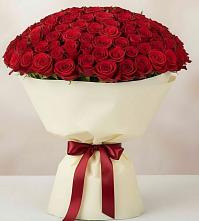 Букет 101 Красная роза Милано в Клишино