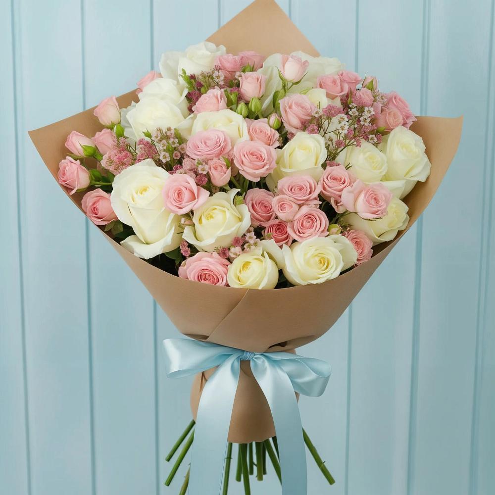 Букет цветов из: Розы в Клишино