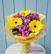 Букет цветов из:  Хризантемы и Герберы в Клишино