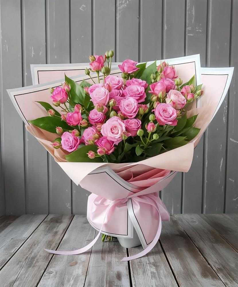 Букет Розовый кустик в Клишино