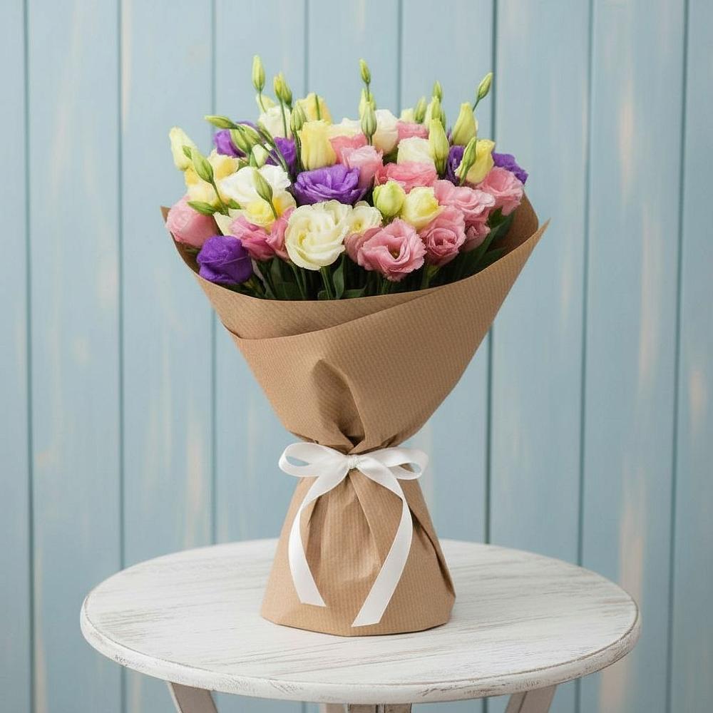 Букет цветов из: Лизиантусы в Клишино